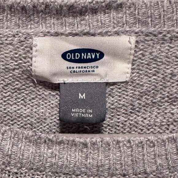 Old Navy Light Gray Sweater - Size Medium - Picture 3 of 3